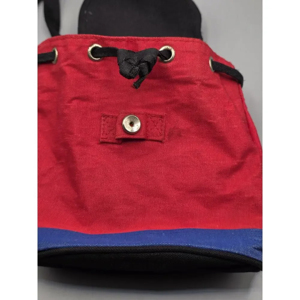 Vtg 90s Disney Store Winnie the Pooh Kidcore Mini Backpack Red Blue Yellow Bag